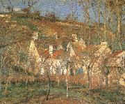 Camille Pissarro Red roof France oil painting artist